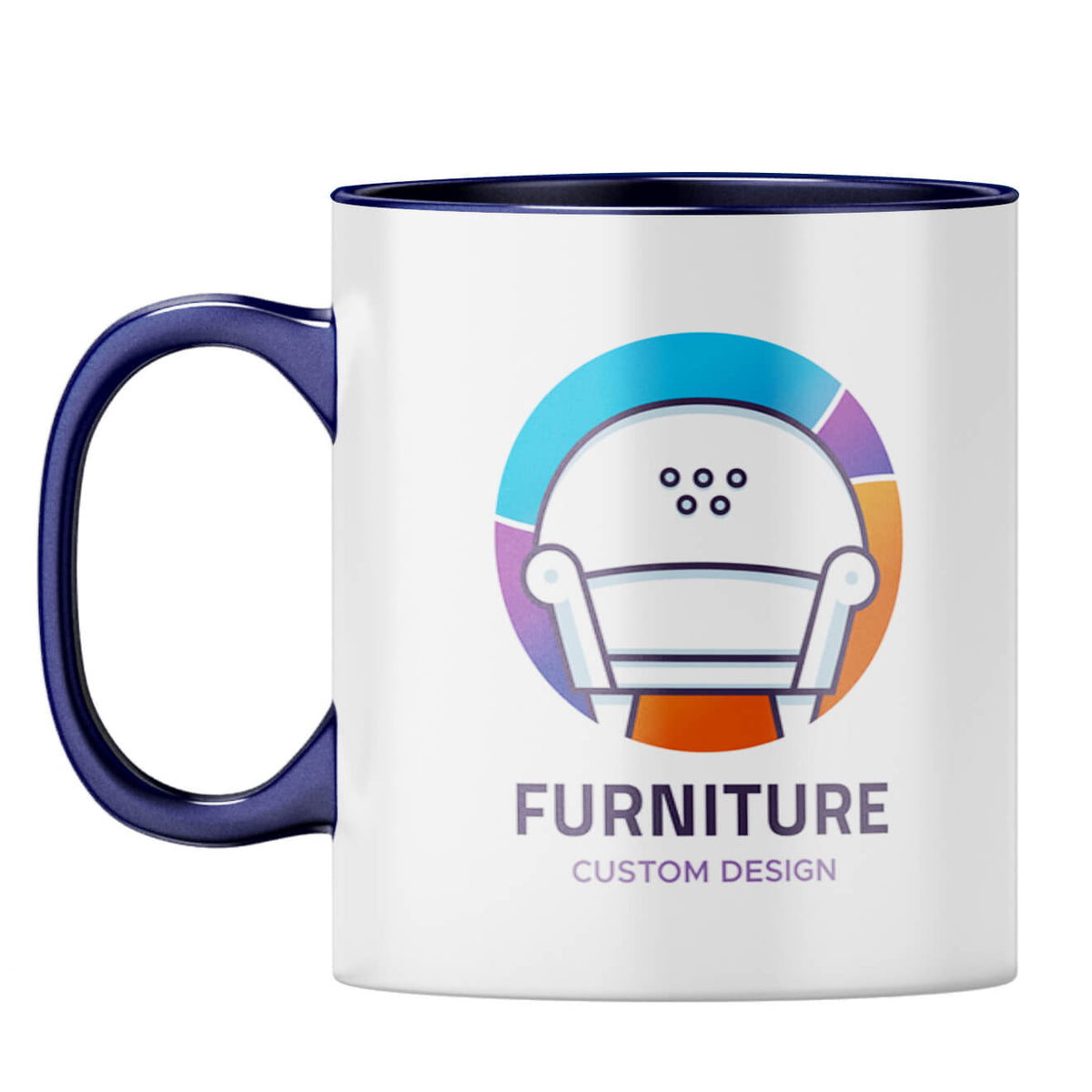 Mug With Your Logo 3 Coffee Mug Dark Blue