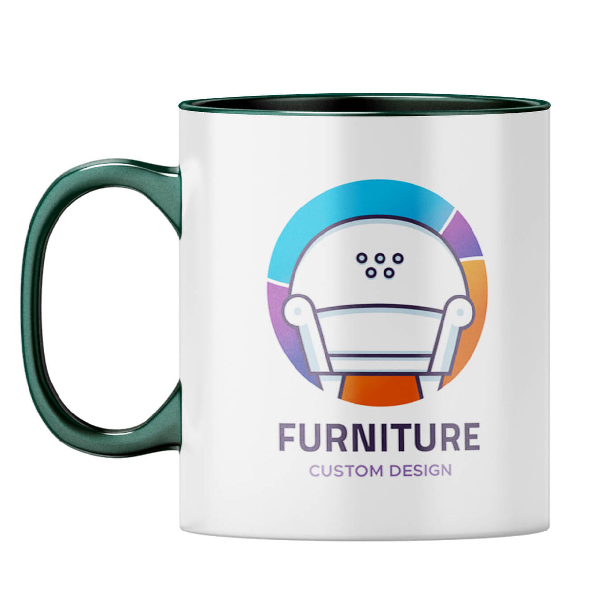 Mug With Your Logo 3 Coffee Mug Dark Green