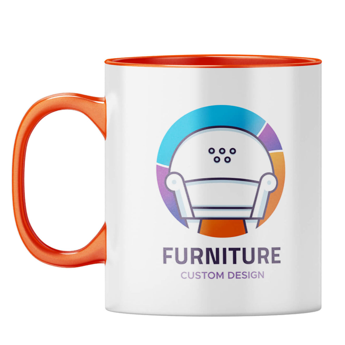 Mug With Your Logo 3 Coffee Mug Orange