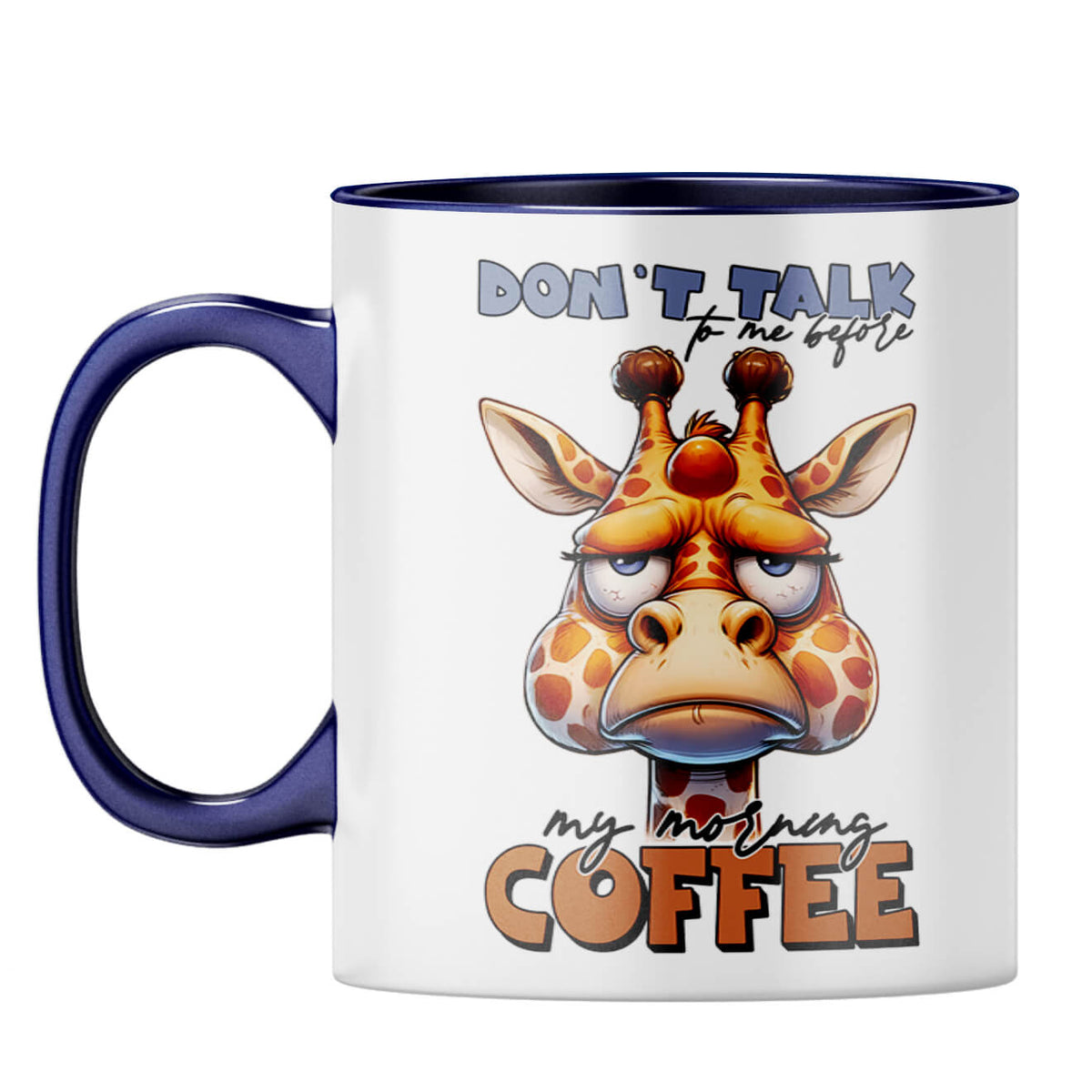 My Morning Coffee Coffee Mug Dark Blue