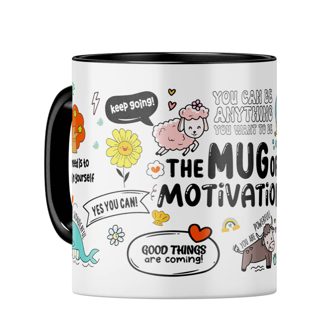 My Motivation Coffee Mug Black