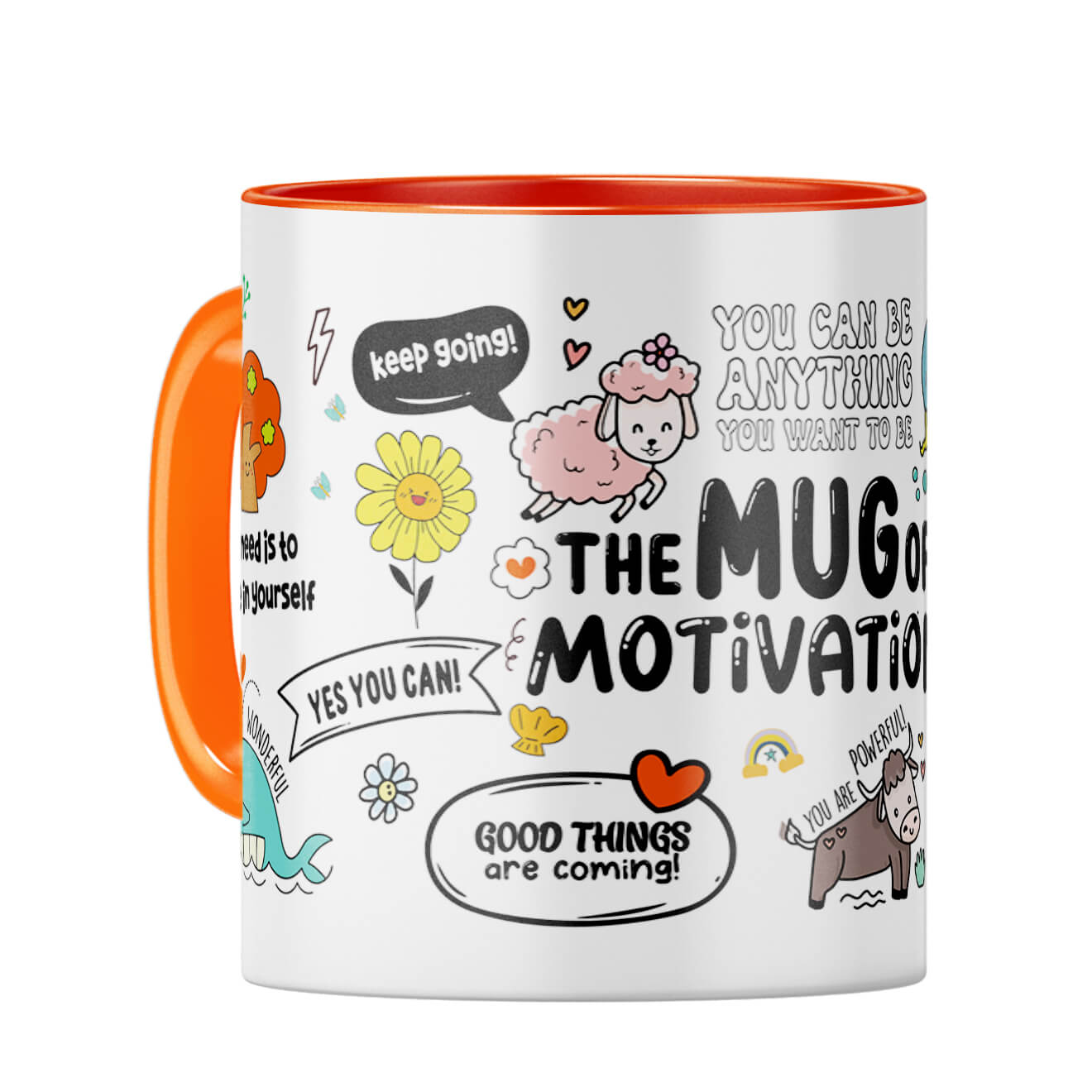 My Motivation Coffee Mug Orange