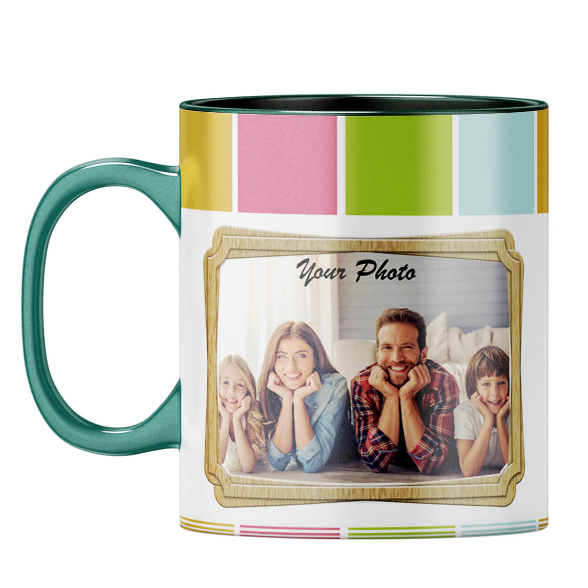 Neat Frame Coffee Mug Dark Green