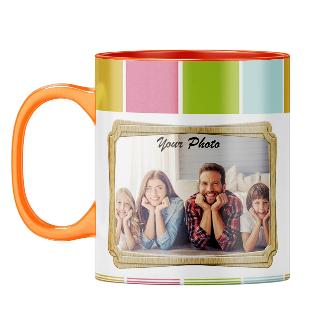 Neat Frame Coffee Mug Orange