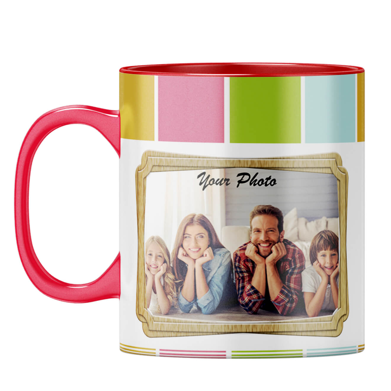 Neat Frame Coffee Mug Red