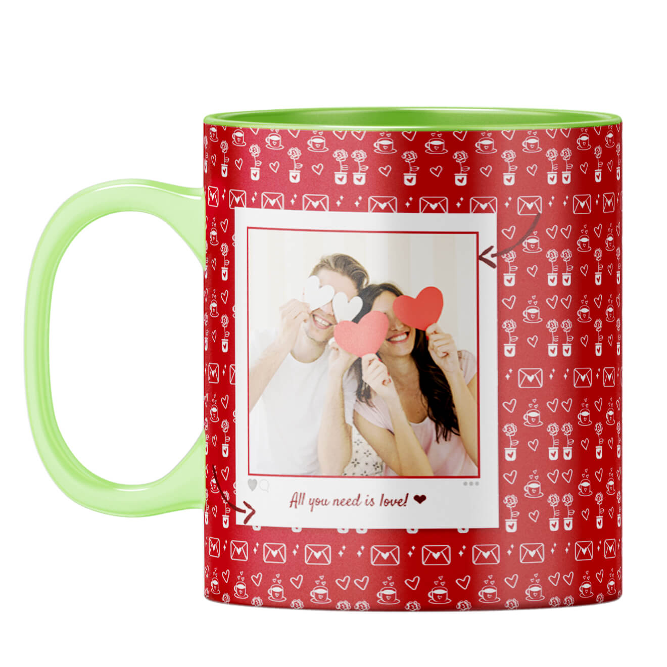 Need is Love Coffee Mug Light Green