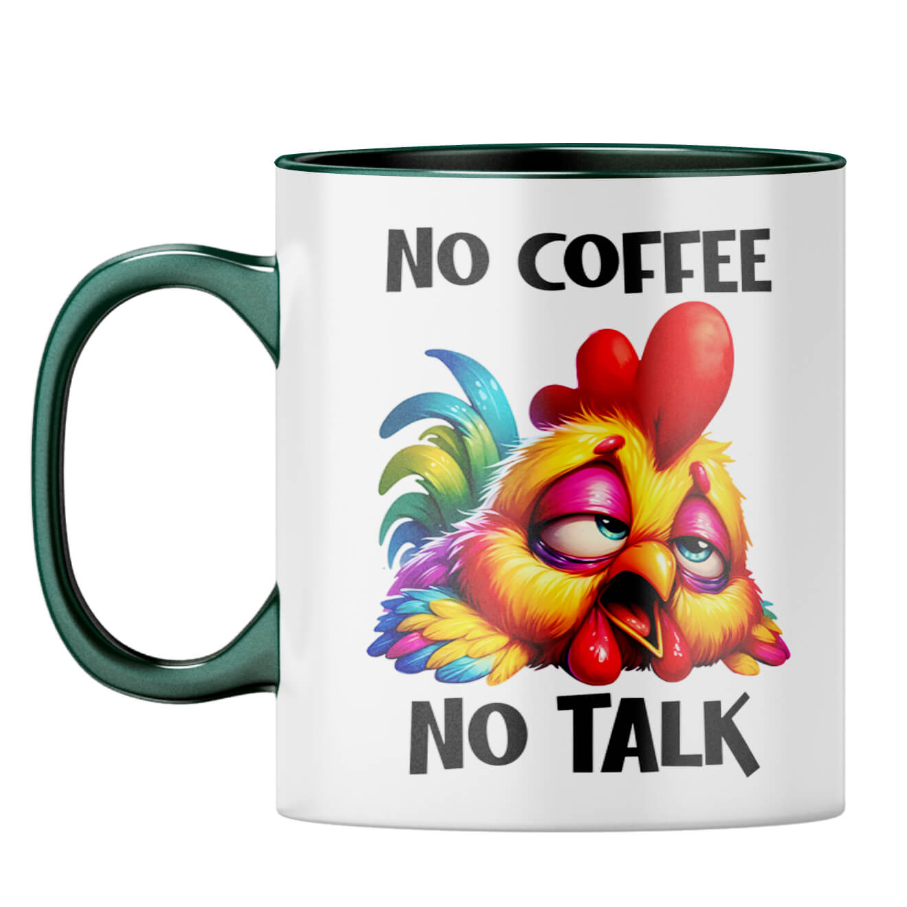No Coffee No Talk Coffee Mug Dark Green