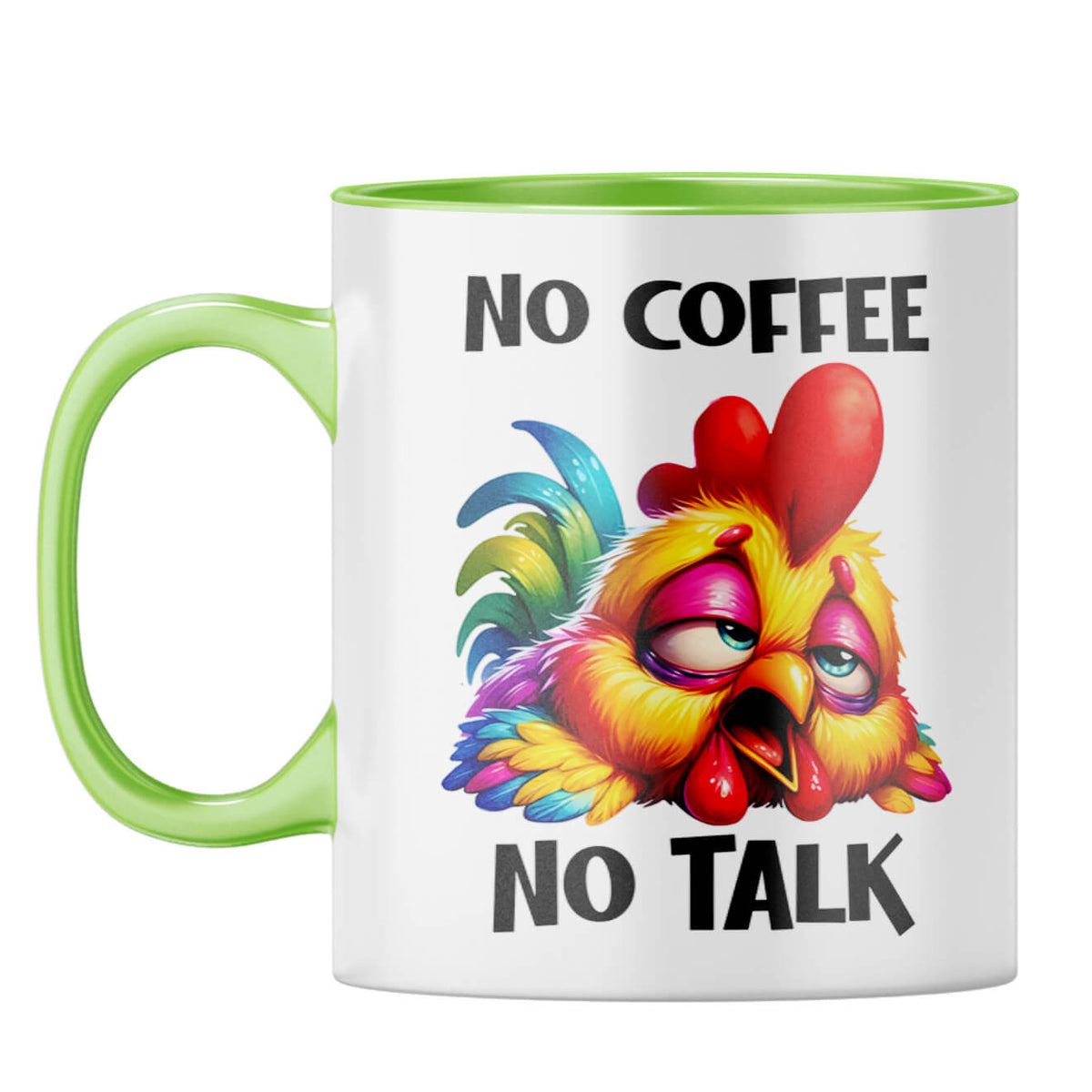 No Coffee No Talk Coffee Mug Light Green