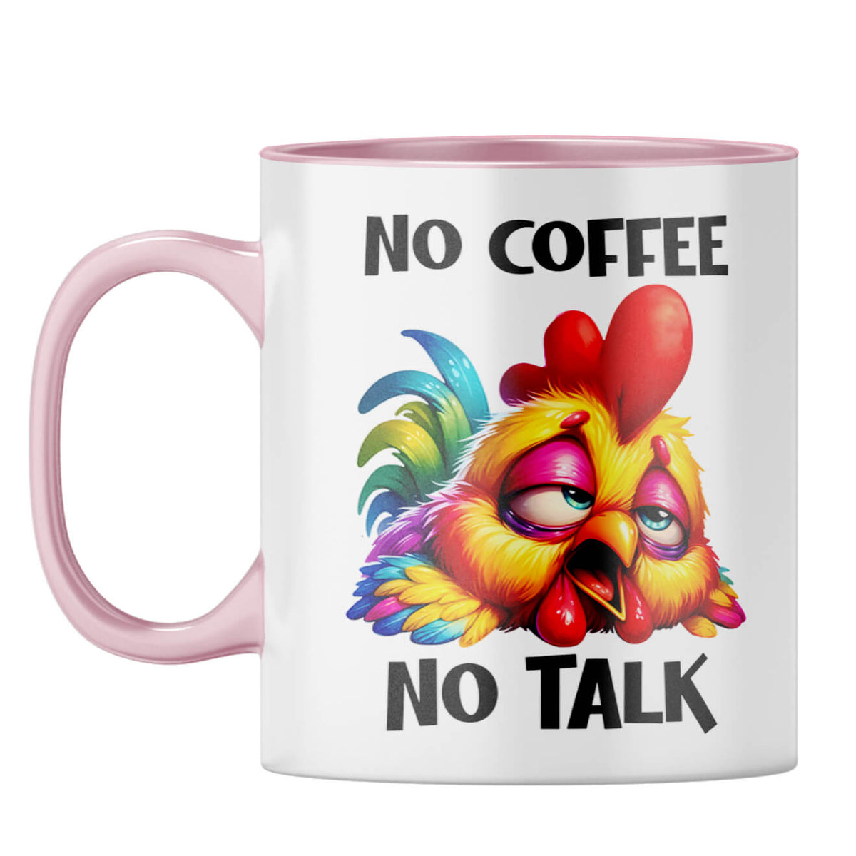 No Coffee No Talk Coffee Mug Pink