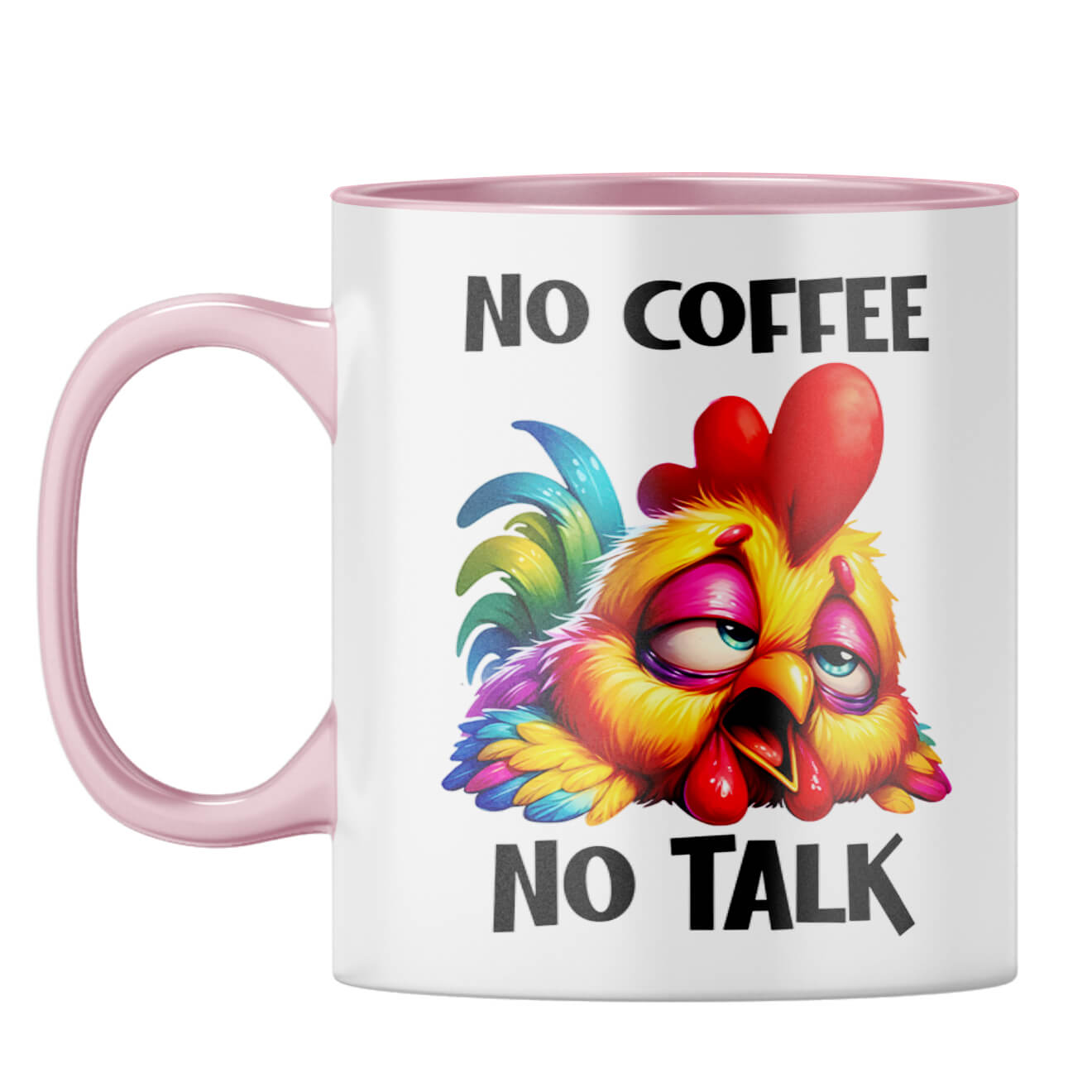 No Coffee No Talk Coffee Mug Pink