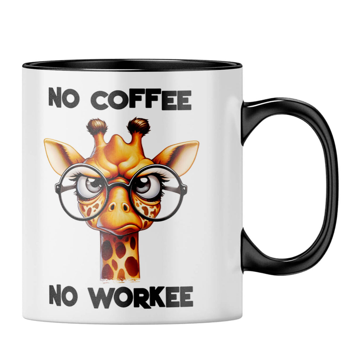 No Coffee No Workee Coffee MugB-Black