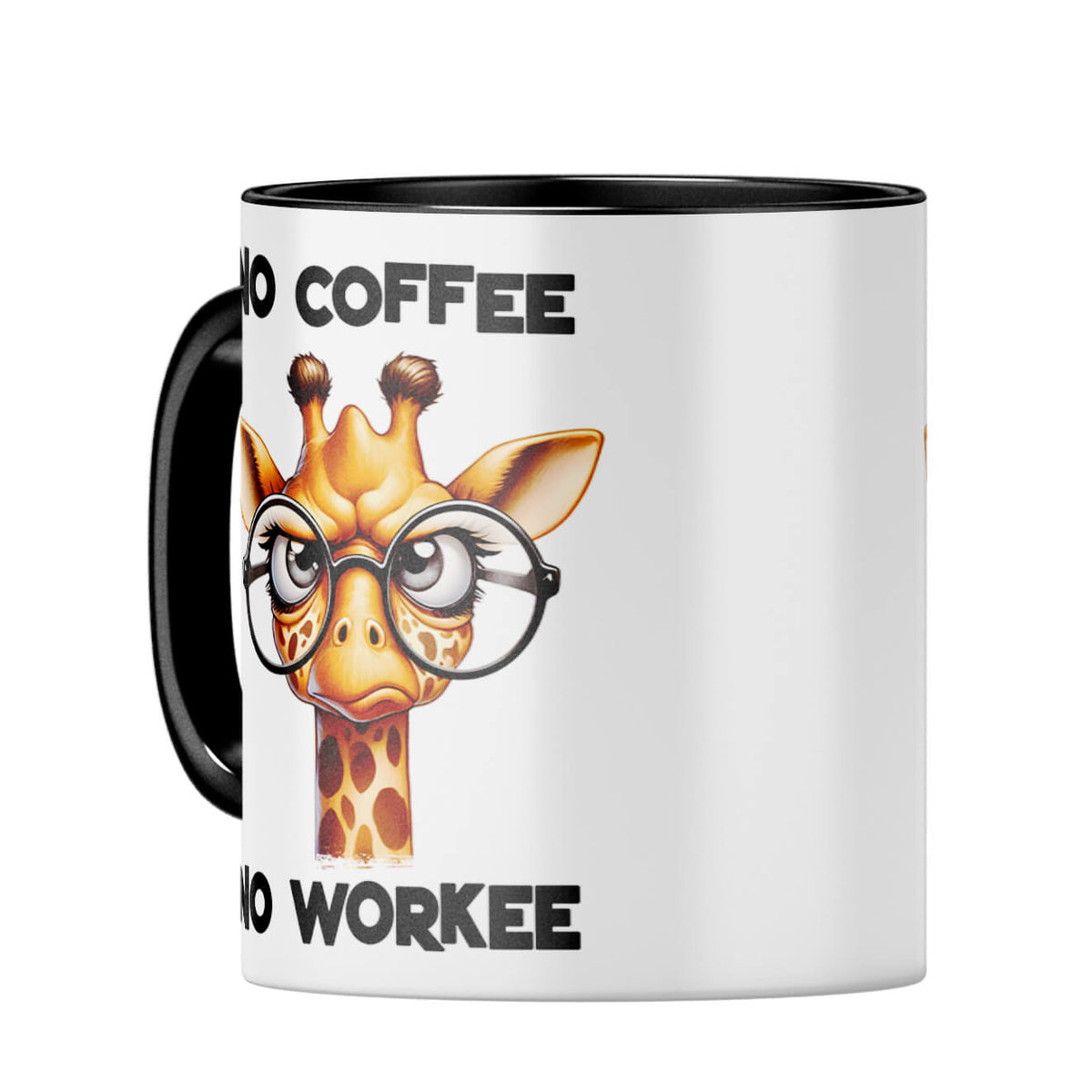 No Coffee No Workee Coffee MugC-Black