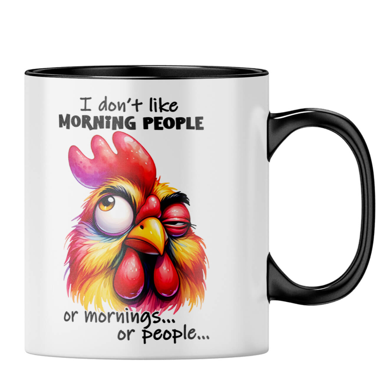 No Mornings No People Coffee MugB-Black