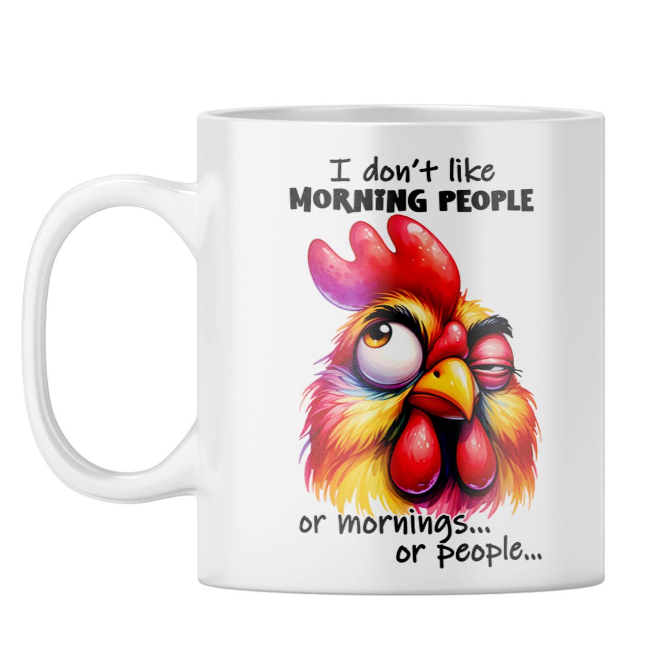 No Mornings No People Coffee Mug White