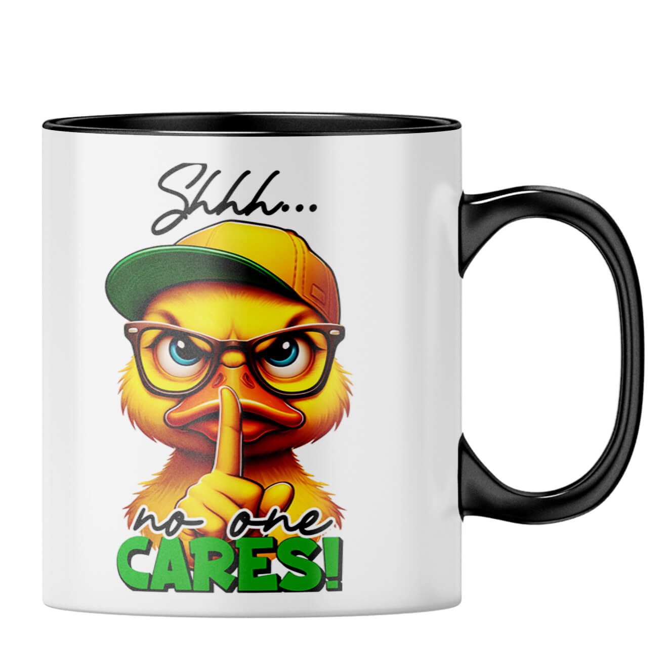 No One Cares Coffee MugB-Black