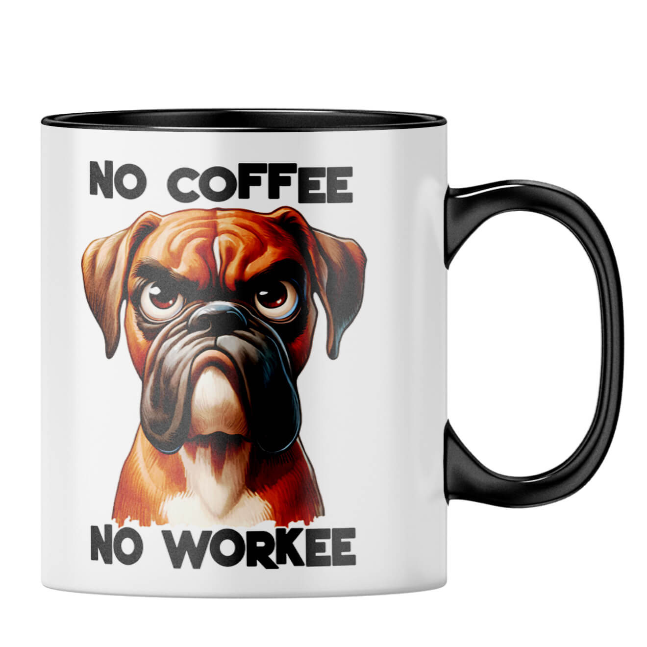 No Workee Coffee MugB-Black