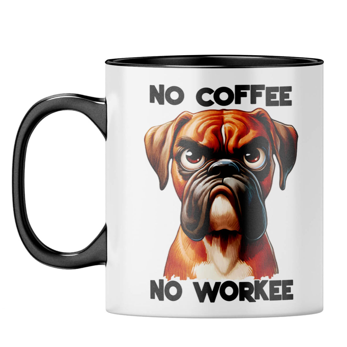 No Workee Coffee Mug Black