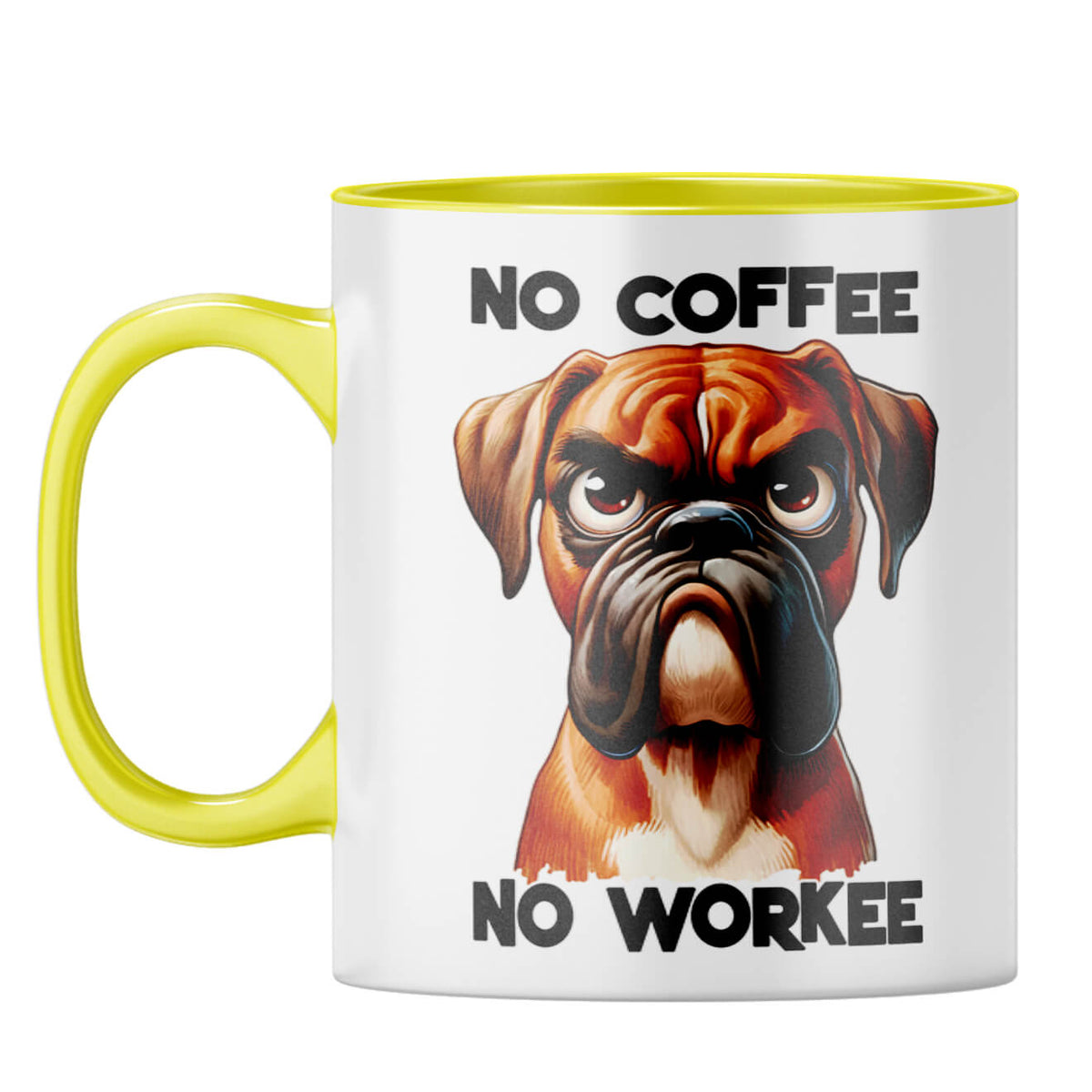 No Workee Coffee Mug Yellow