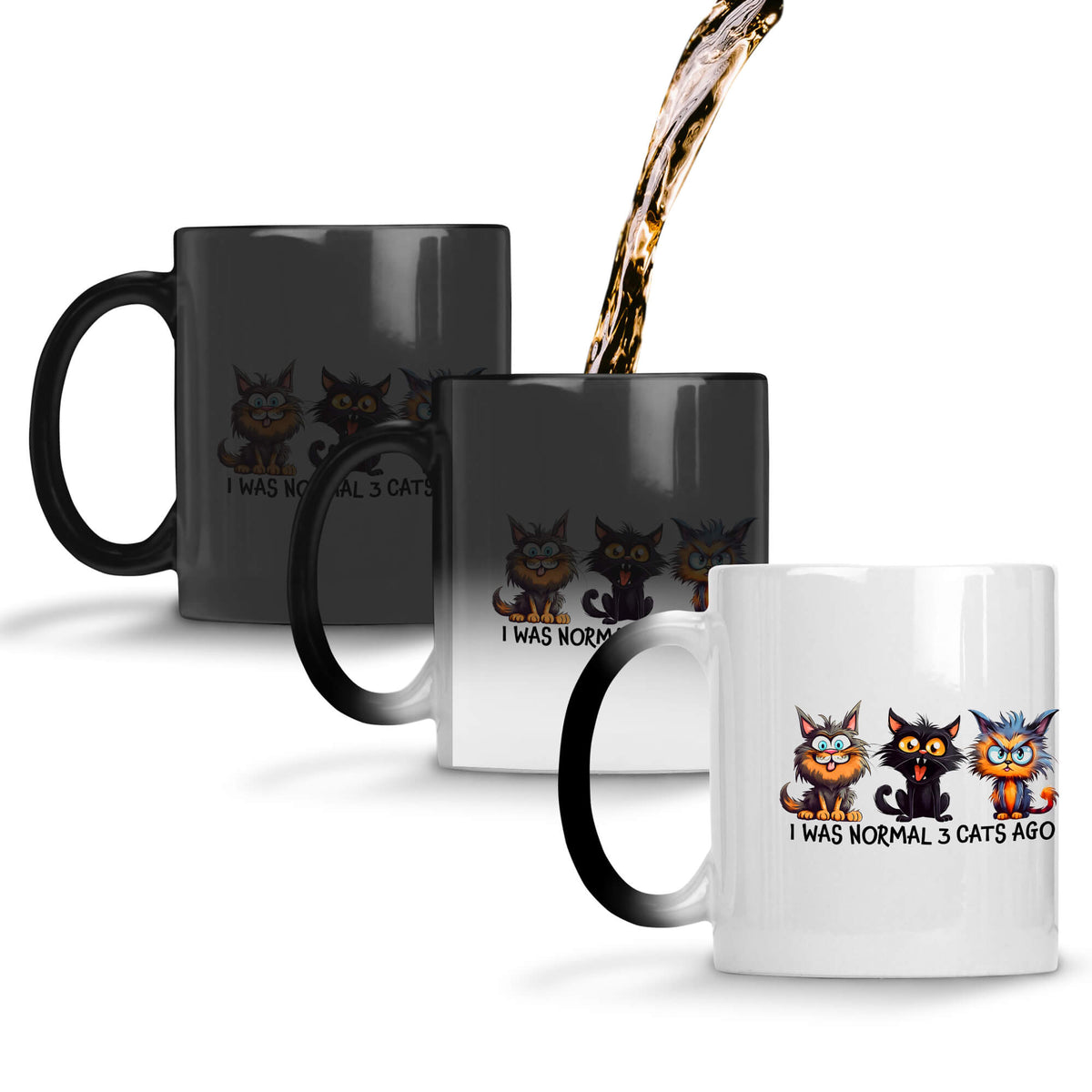Normal 3 Cats Ago Coffee Mug Magic