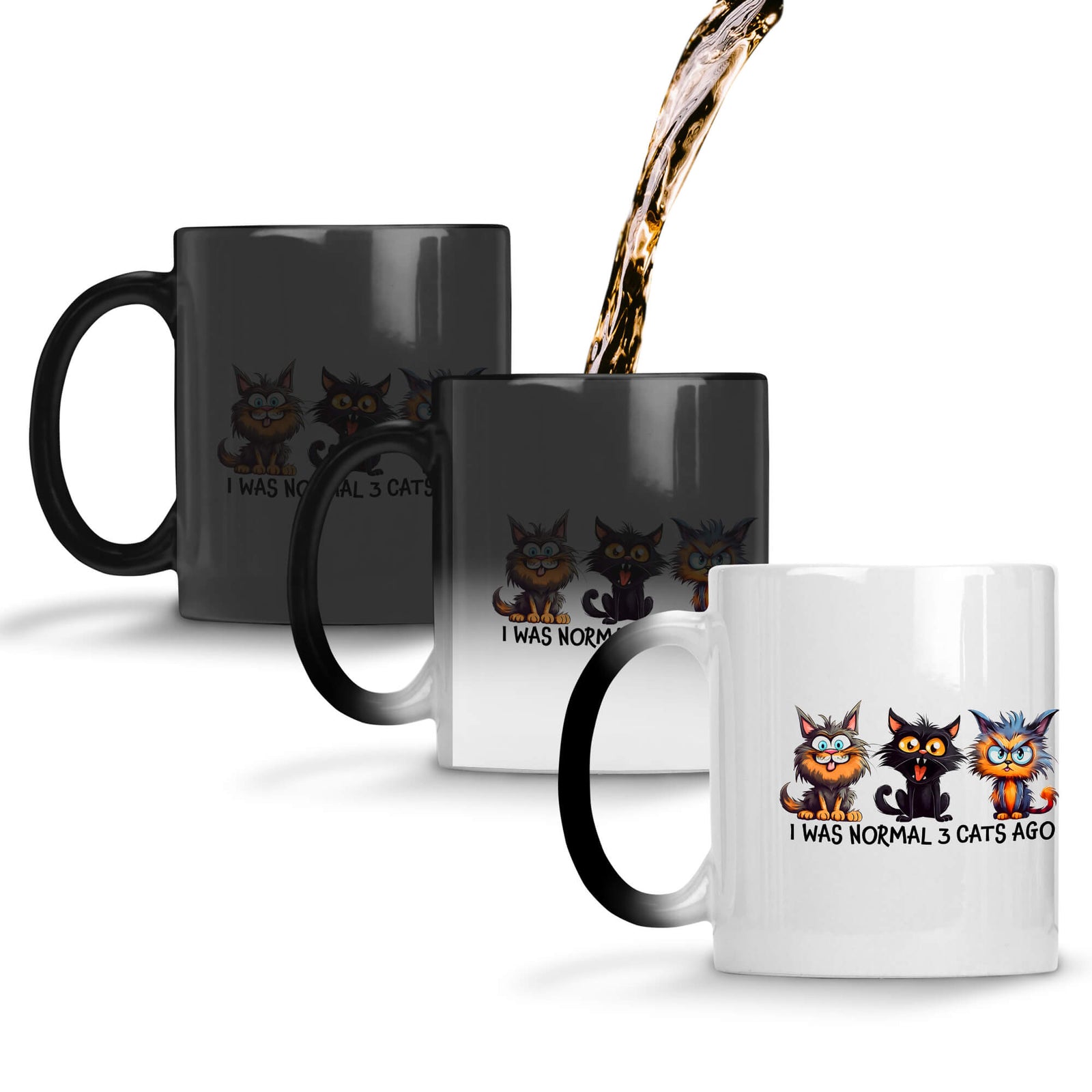 Normal 3 Cats Ago Coffee Mug Magic