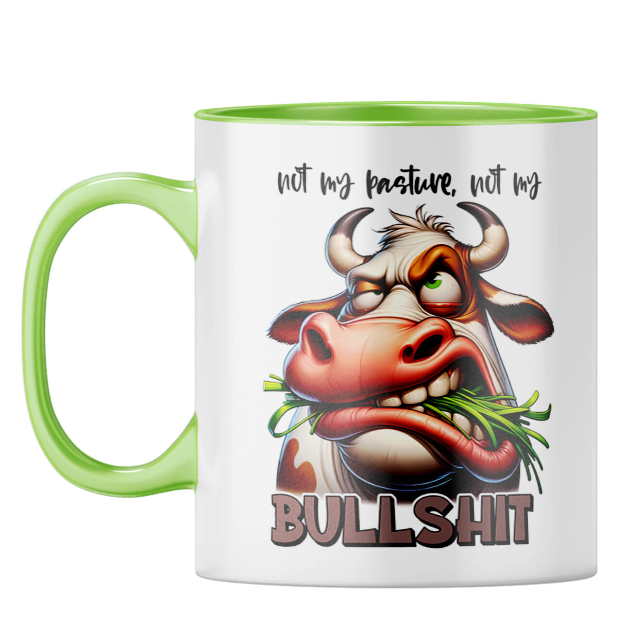 Not My Bullshit Coffee Mug Light Green