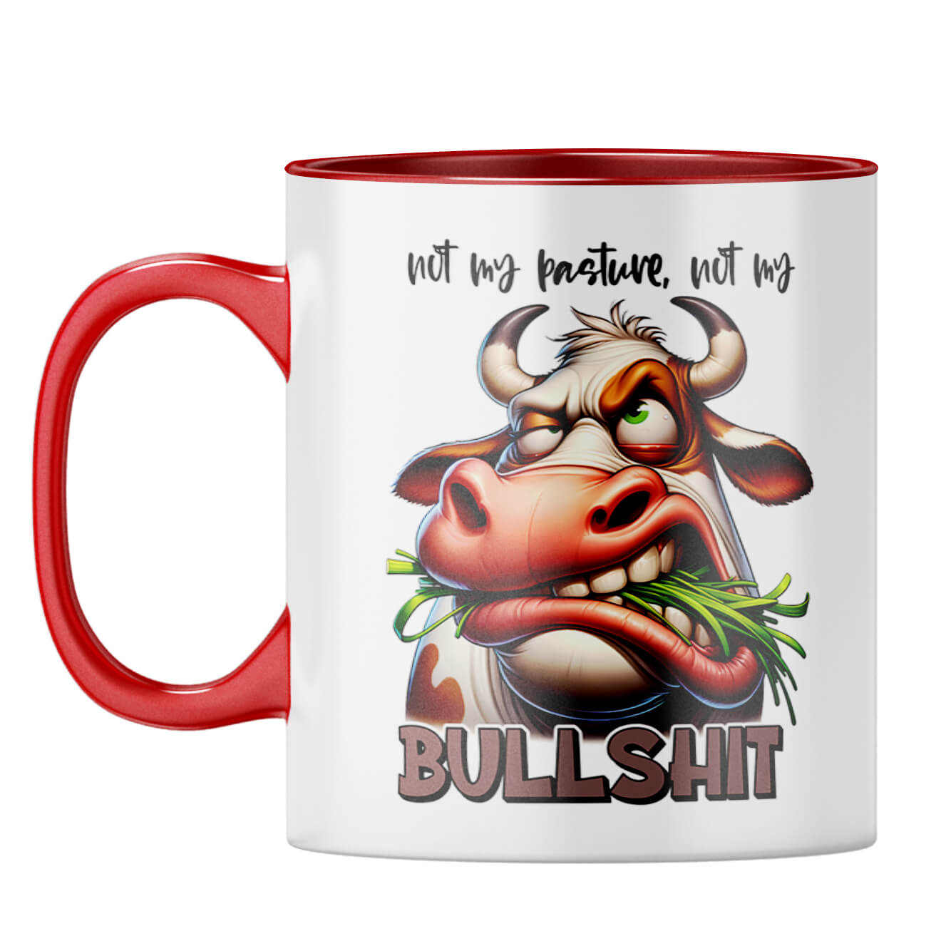 Not My Bullshit Coffee Mug Red
