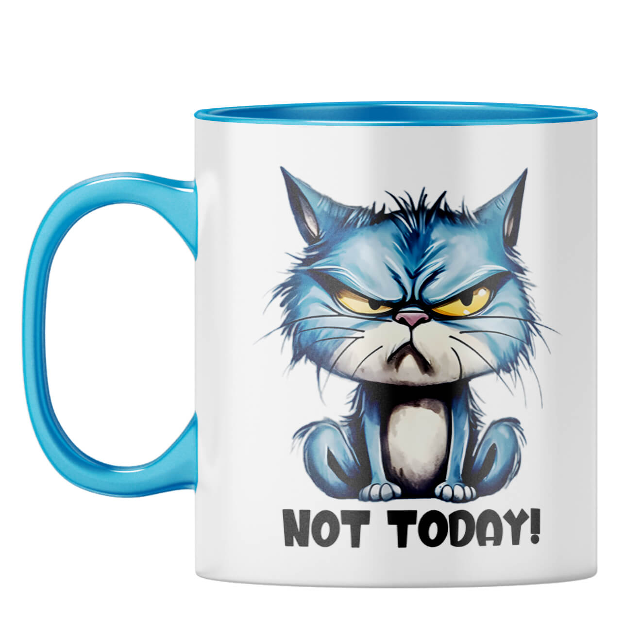 Not Today Coffee Mug Light Blue