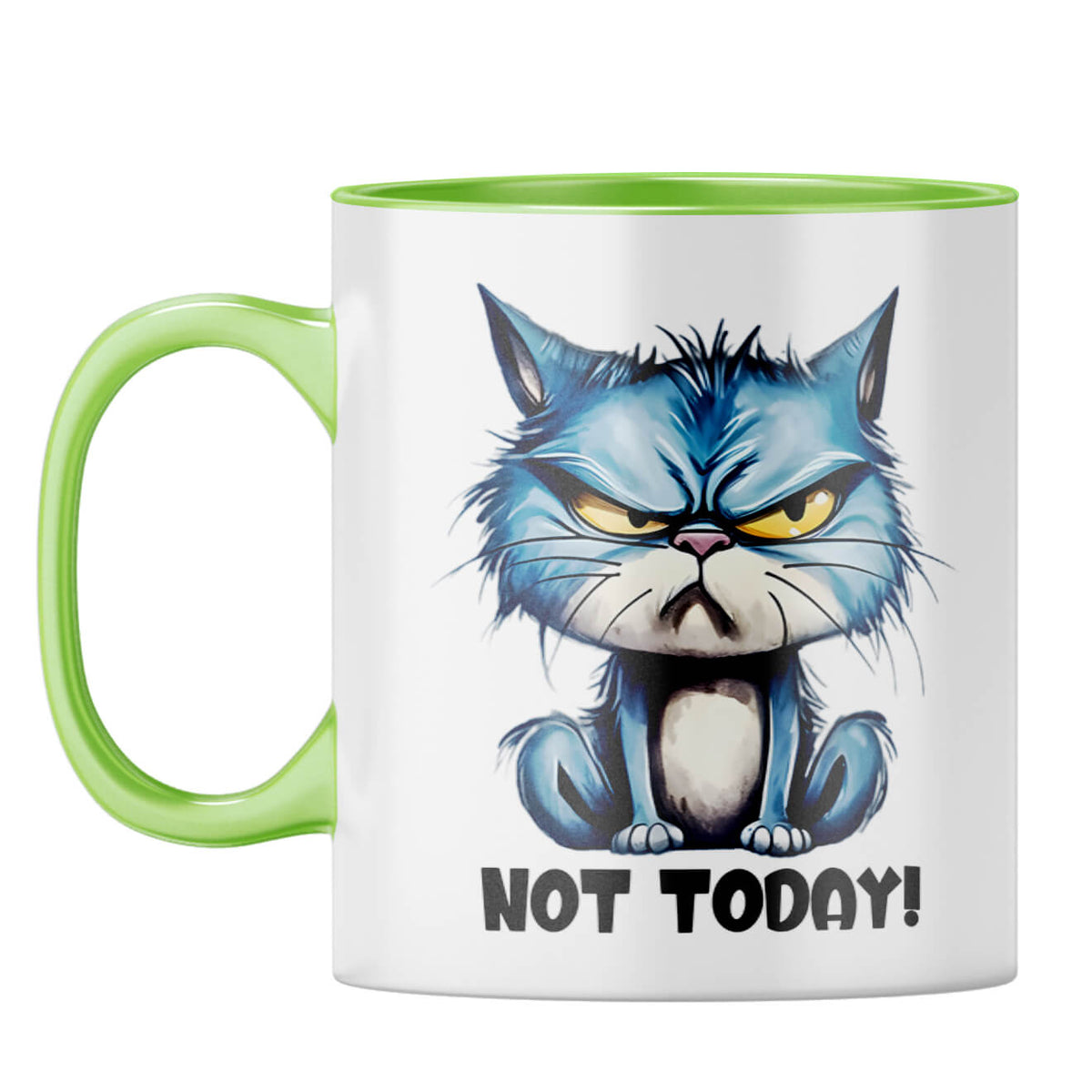 Not Today Coffee Mug Light Green