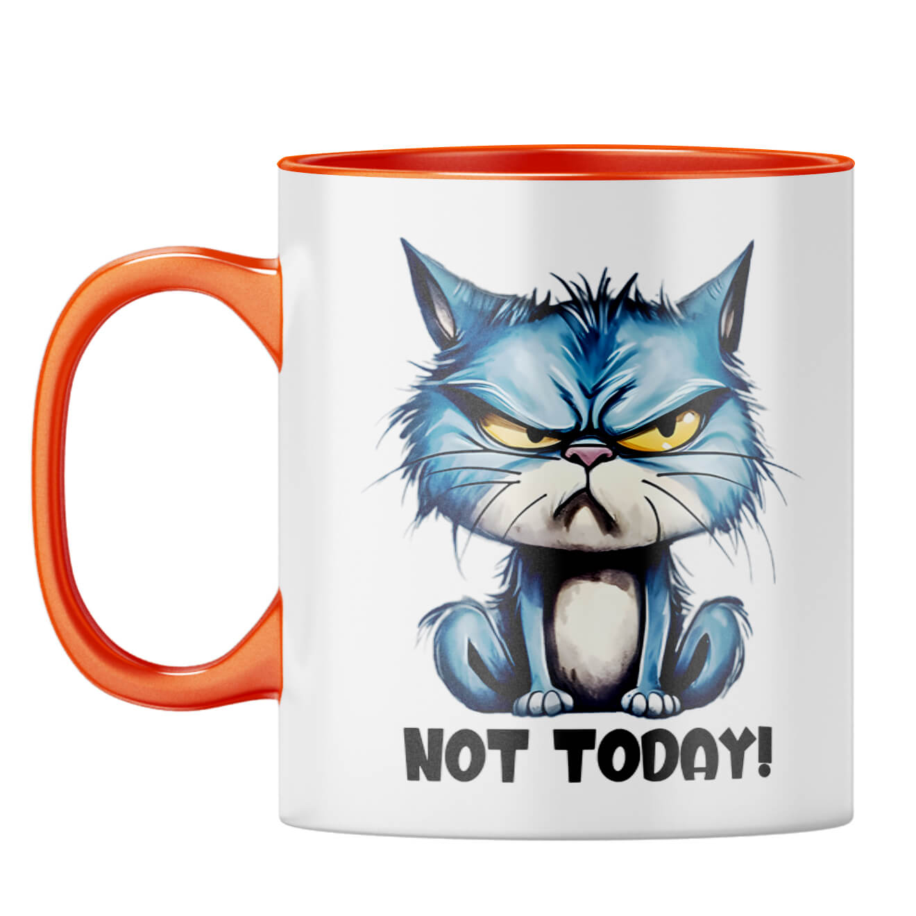 Not Today Coffee Mug Orange