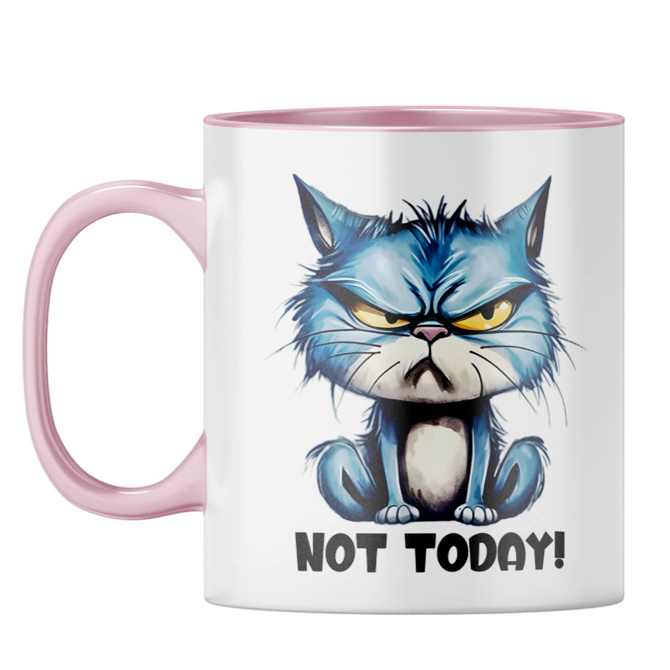 Not Today Coffee Mug Pink