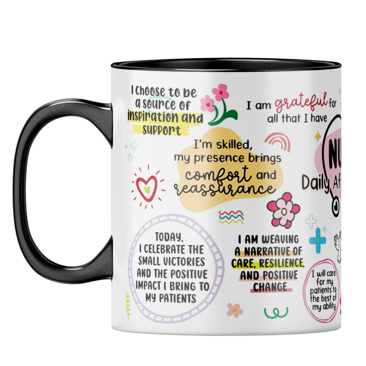 Nurse Daily Affirmations Coffee MugF-Black