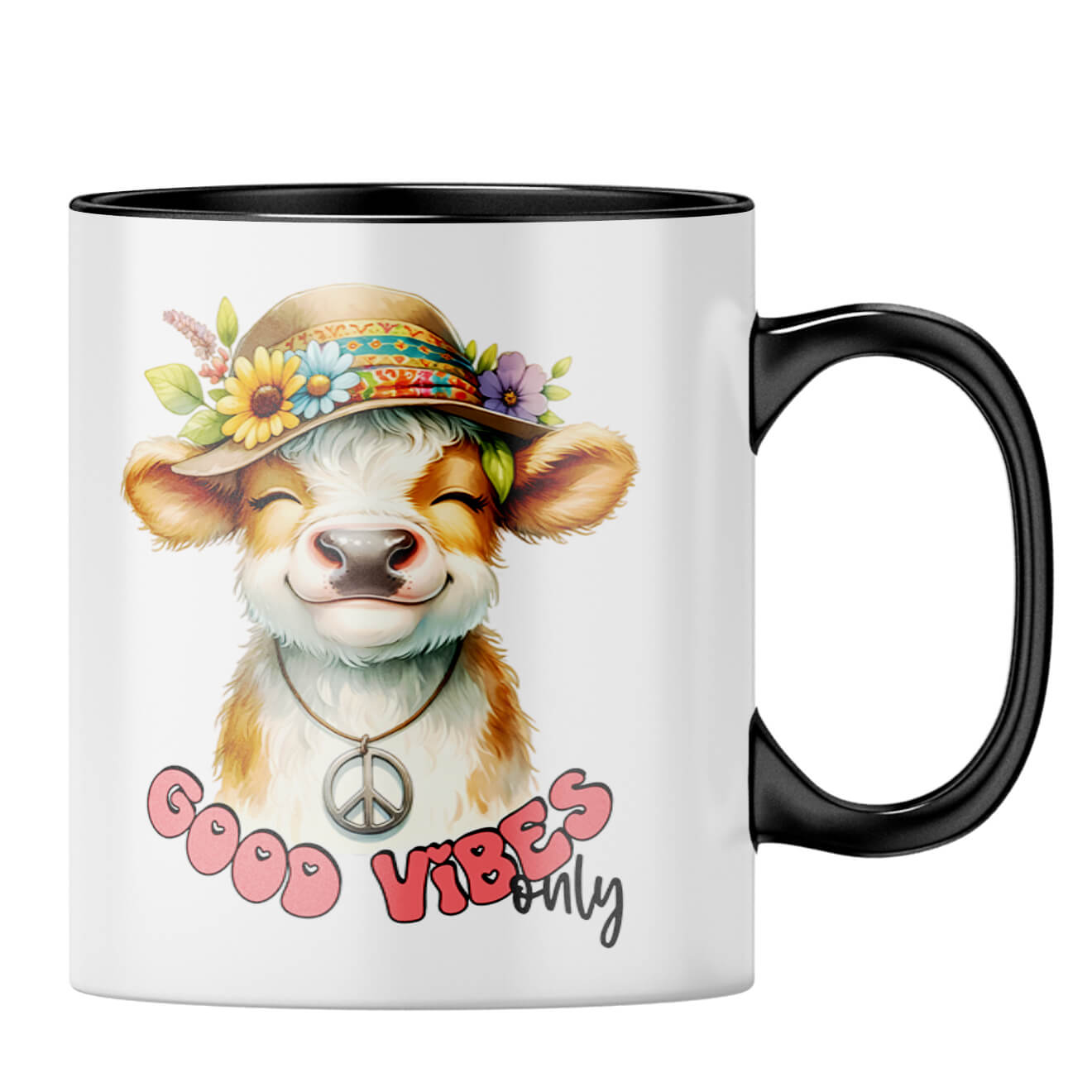 Only Good Vibes Coffee MugC-Black