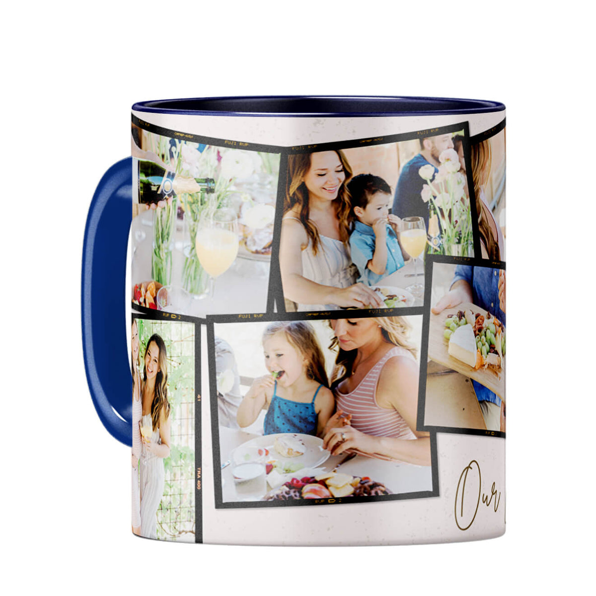 Our Loving Memories Coffee Mug Dark Blue
