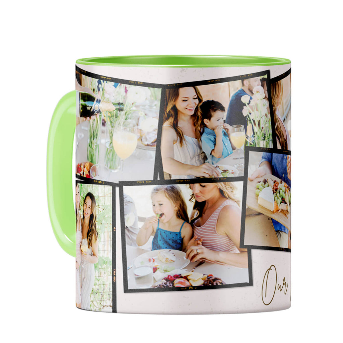 Our Loving Memories Coffee Mug Light Green