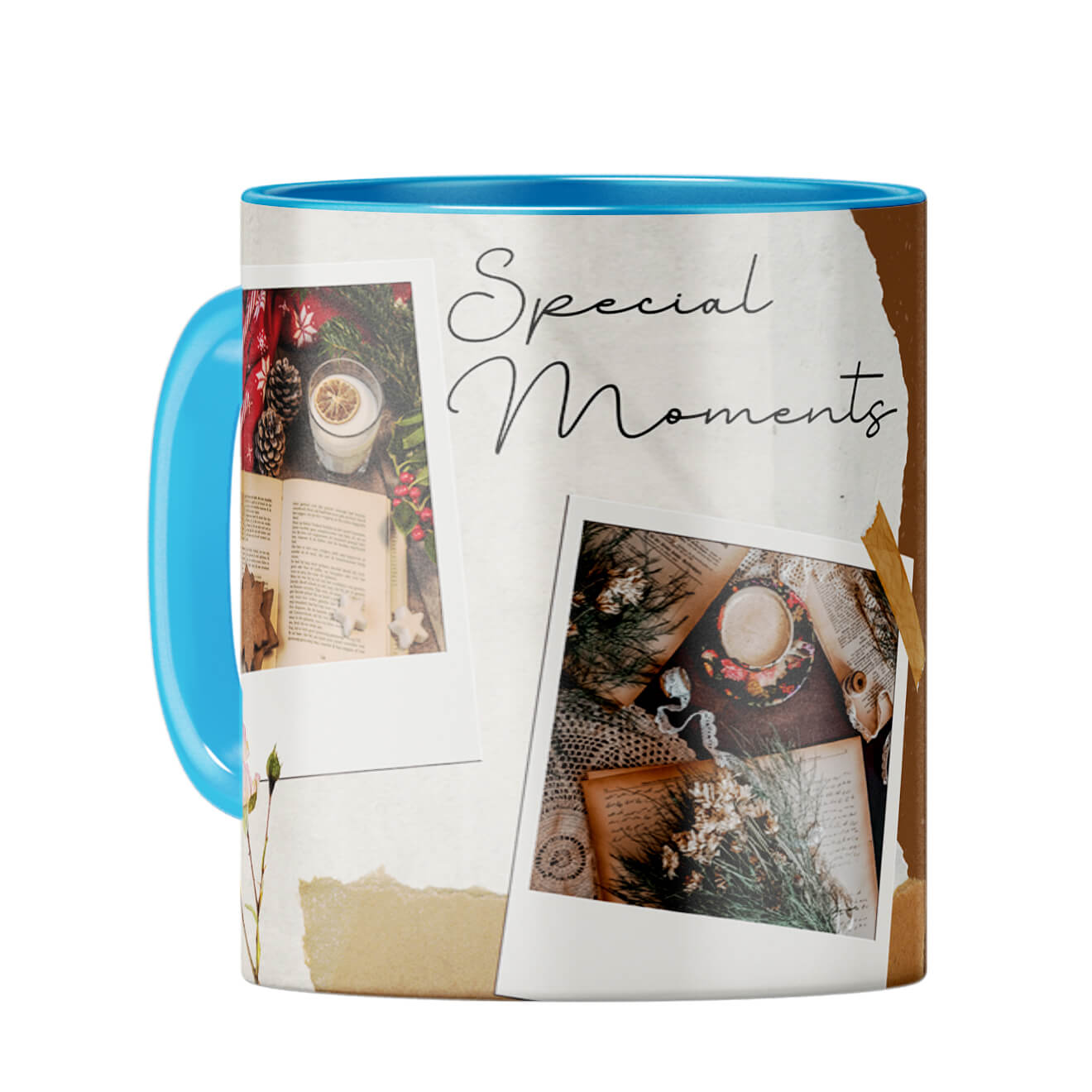 Our Special Moments Coffee Mug Light Blue