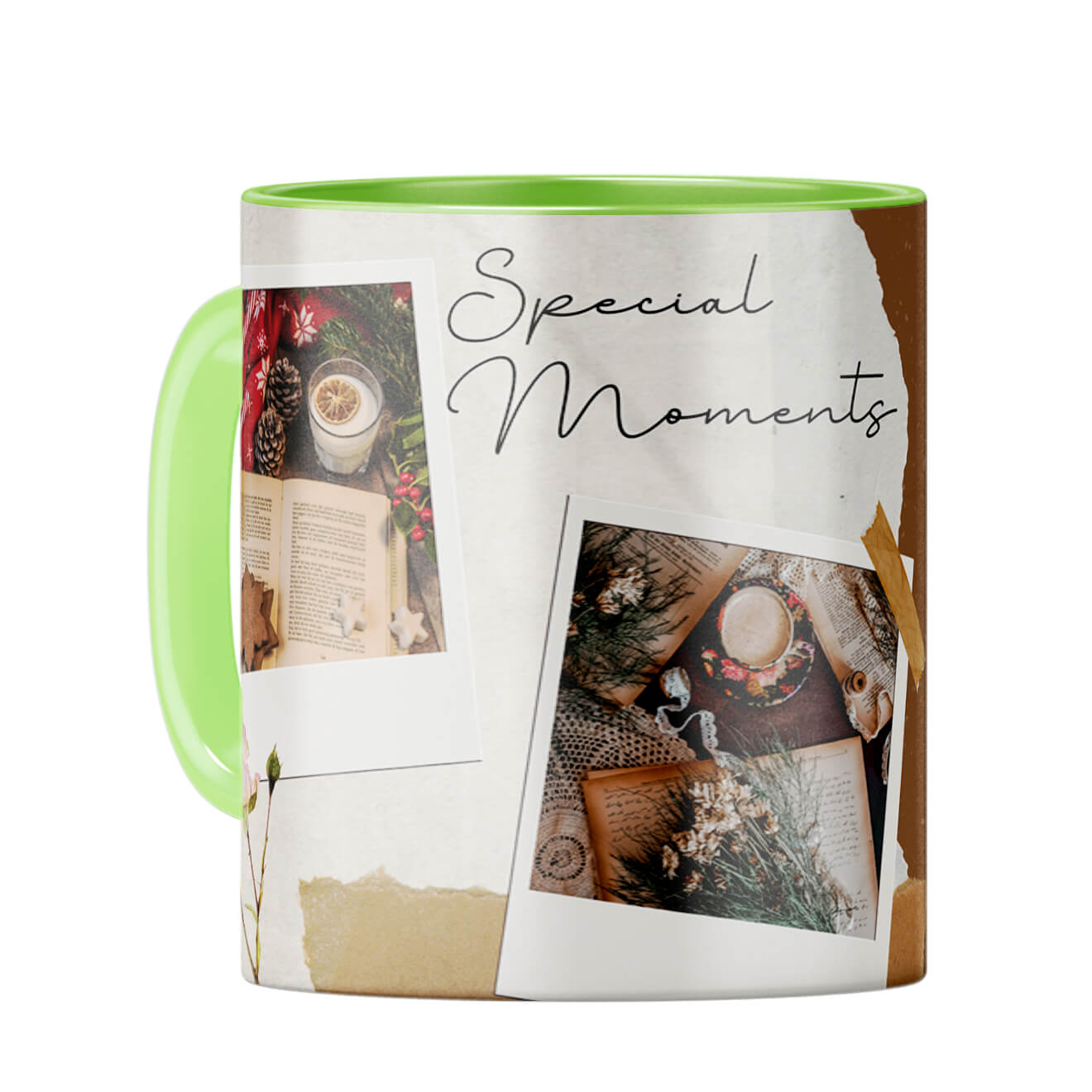 Our Special Moments Coffee Mug Light Green