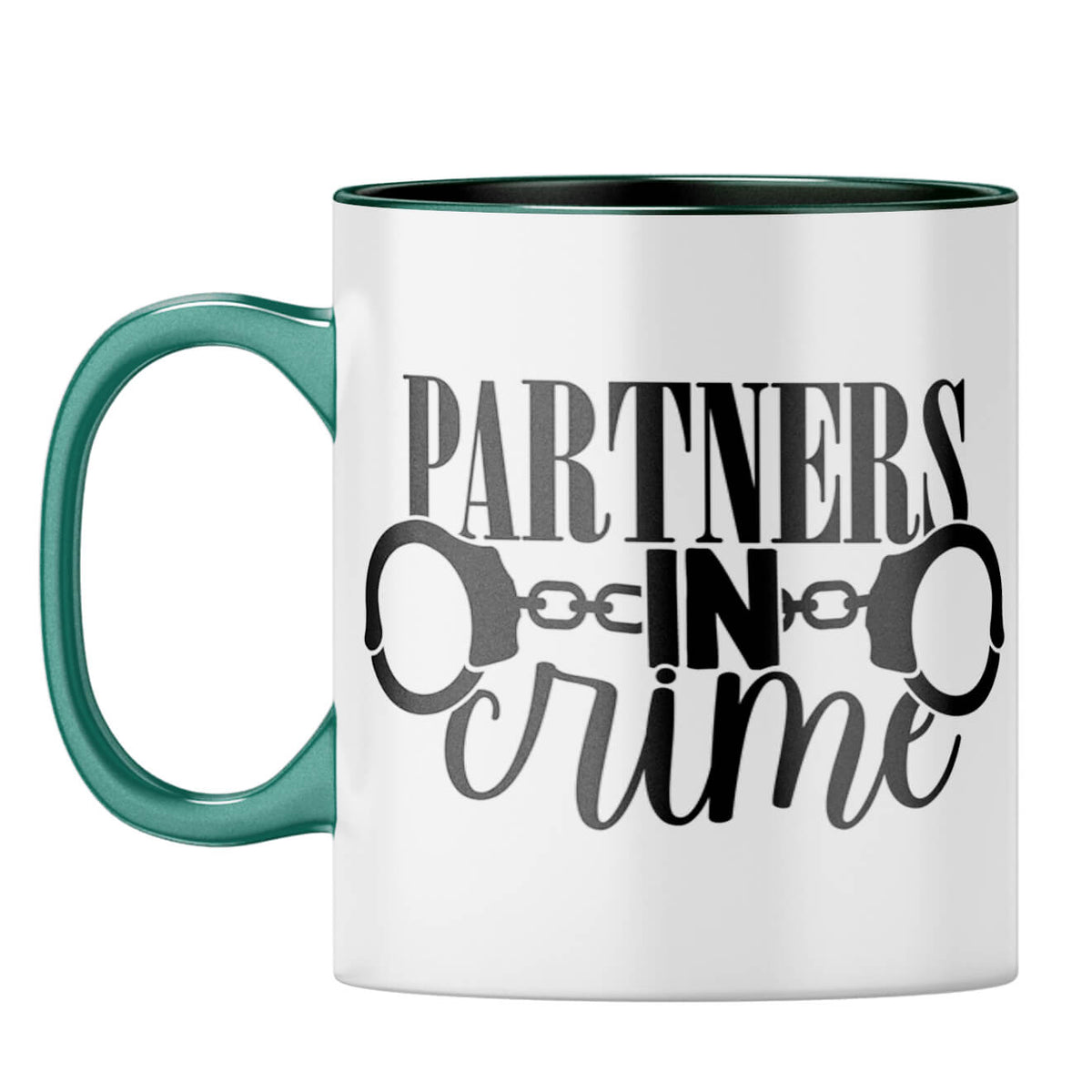Partners In Crime Coffee Mug Dark Green