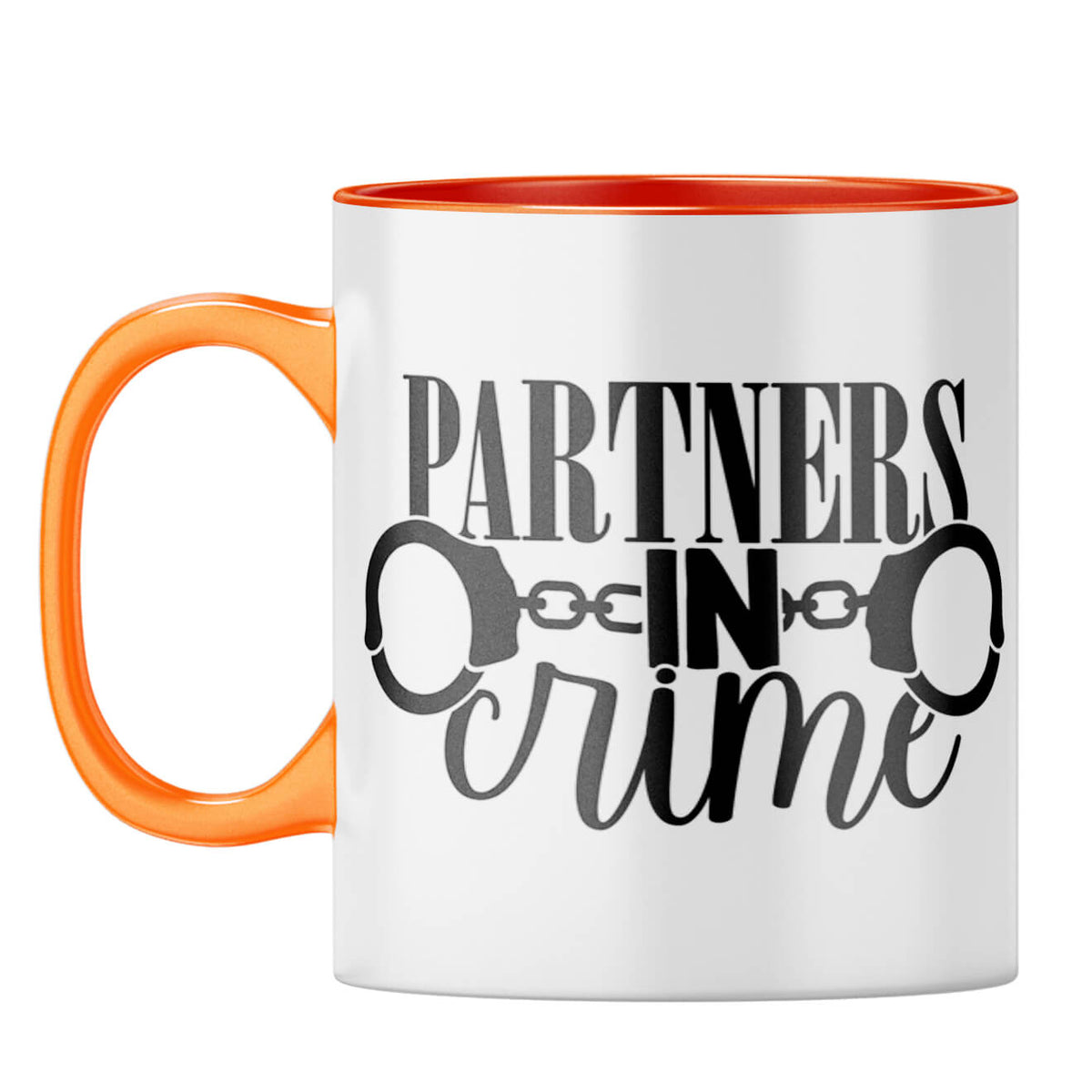 Partners In Crime Coffee Mug Orange