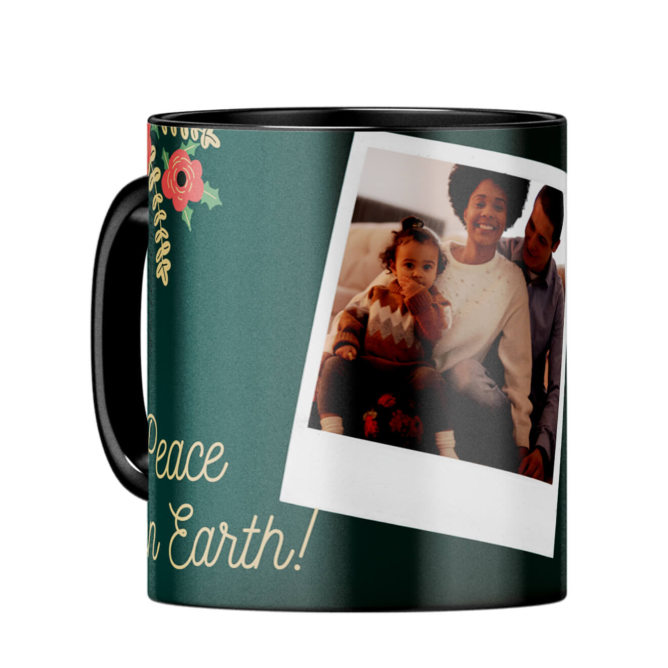 Peace on Earth Coffee Mug Black