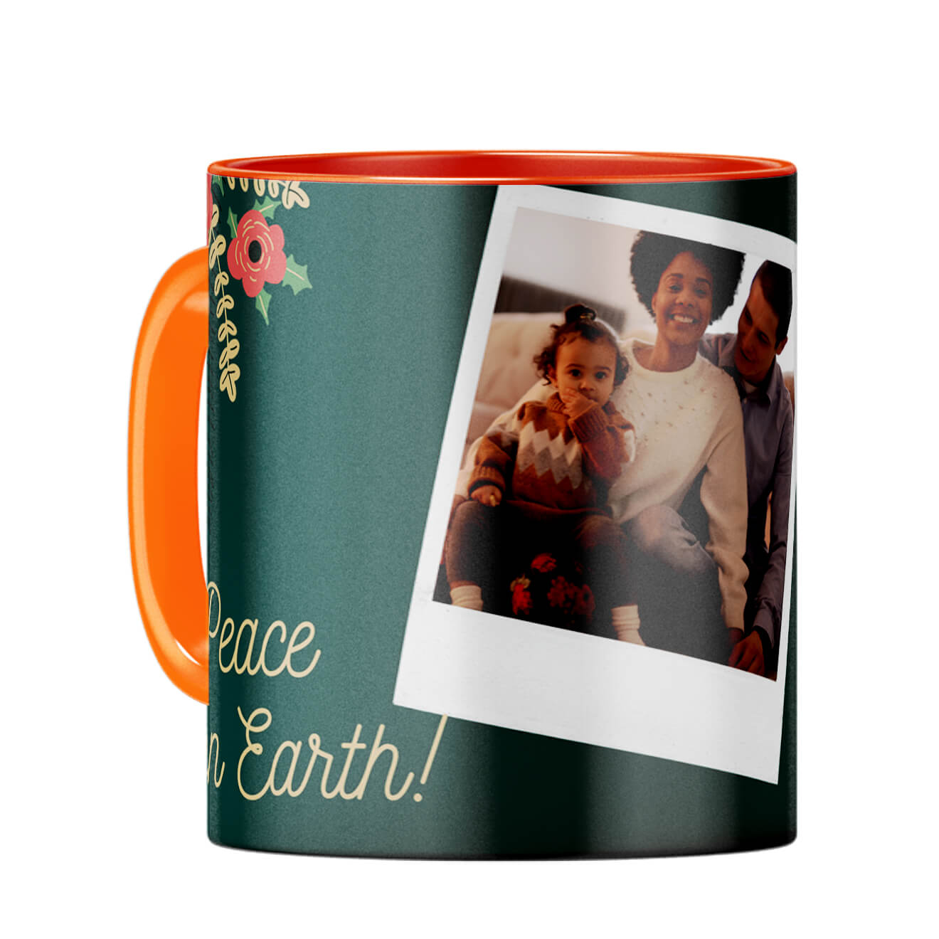 Peace on Earth Coffee Mug Orange