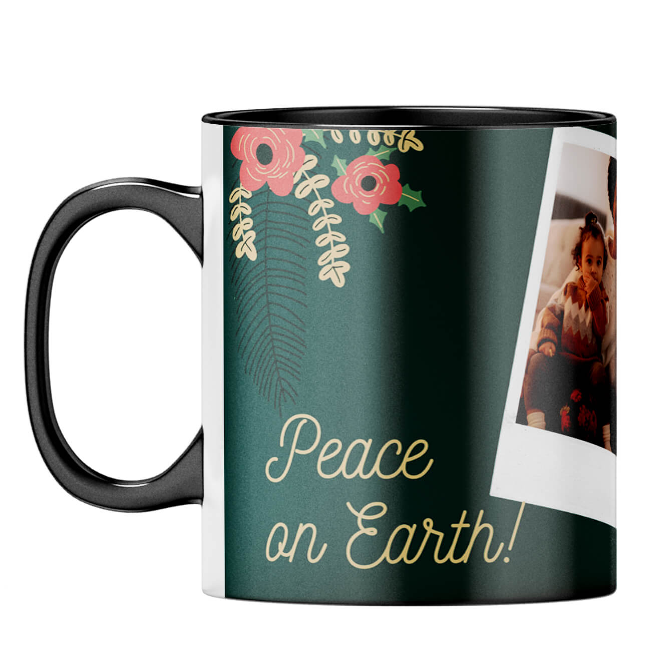Peace on Earth Coffee MugF-Black