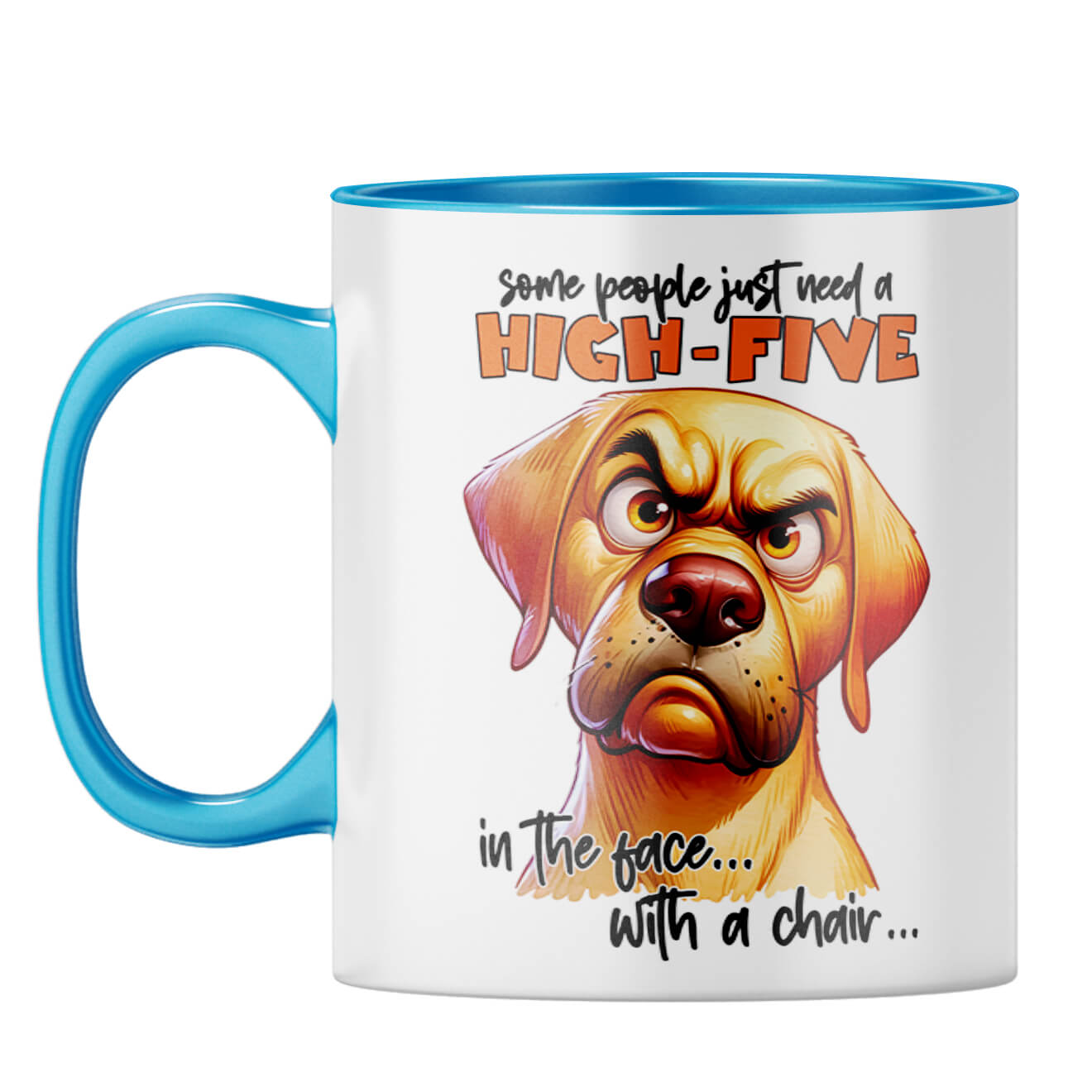 People Need High Five Coffee Mug Light Blue