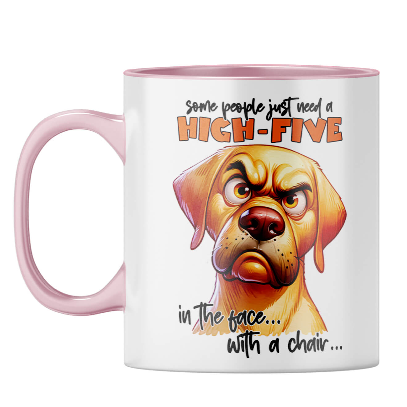 People Need High Five Coffee Mug Pink
