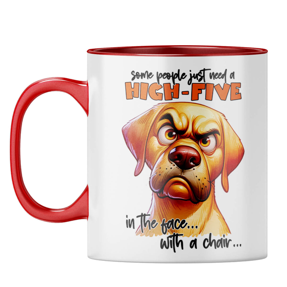 People Need High Five Coffee Mug Red