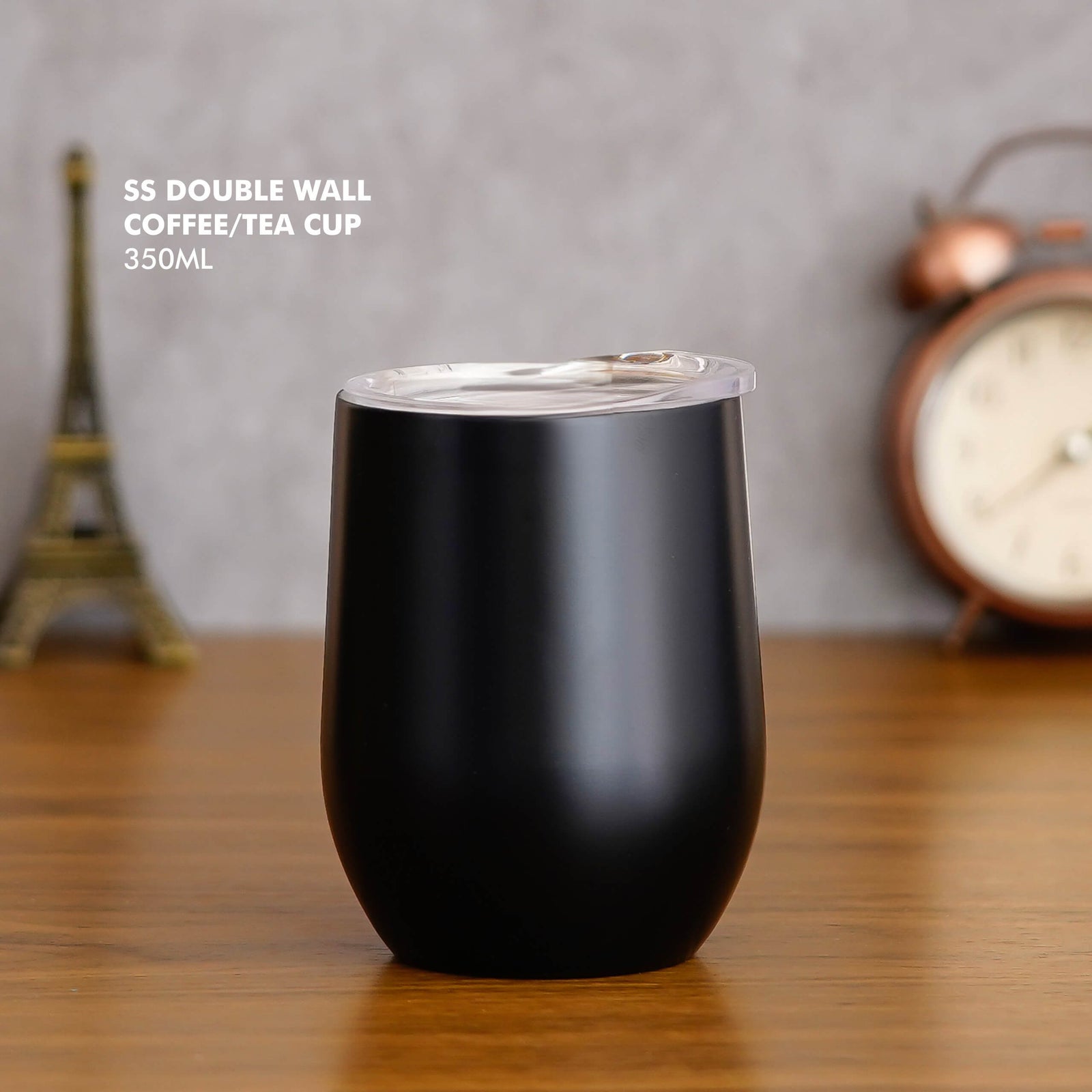 Personalized Black Stainless Steel Vacuum Mug - Keep Your Drinks Hot or Cold