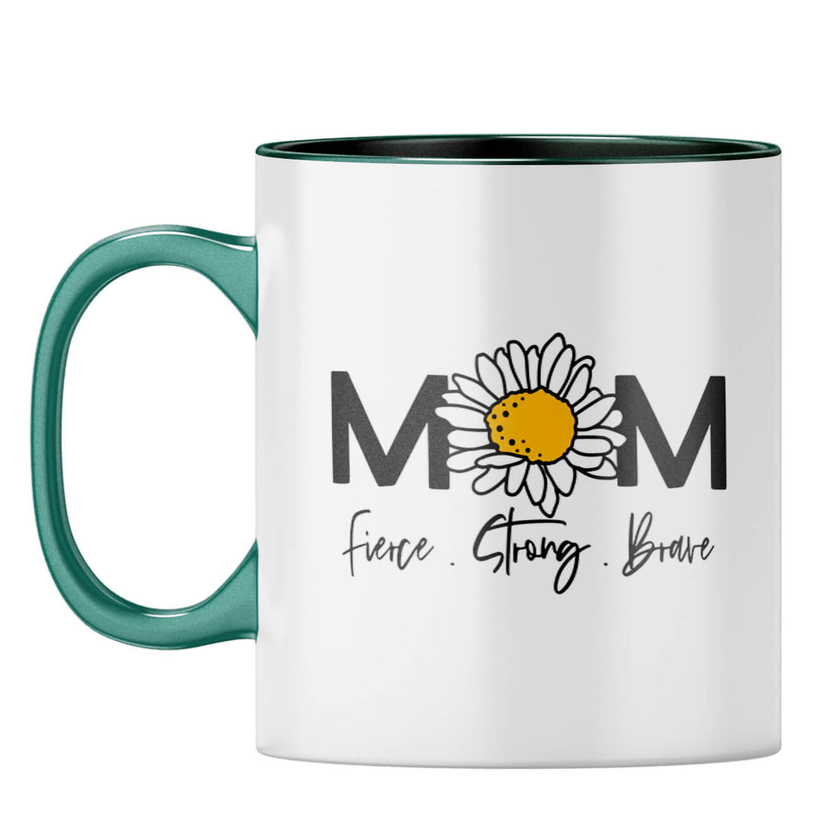 Personalized Gifts For Mom Coffee Mug Dark Green