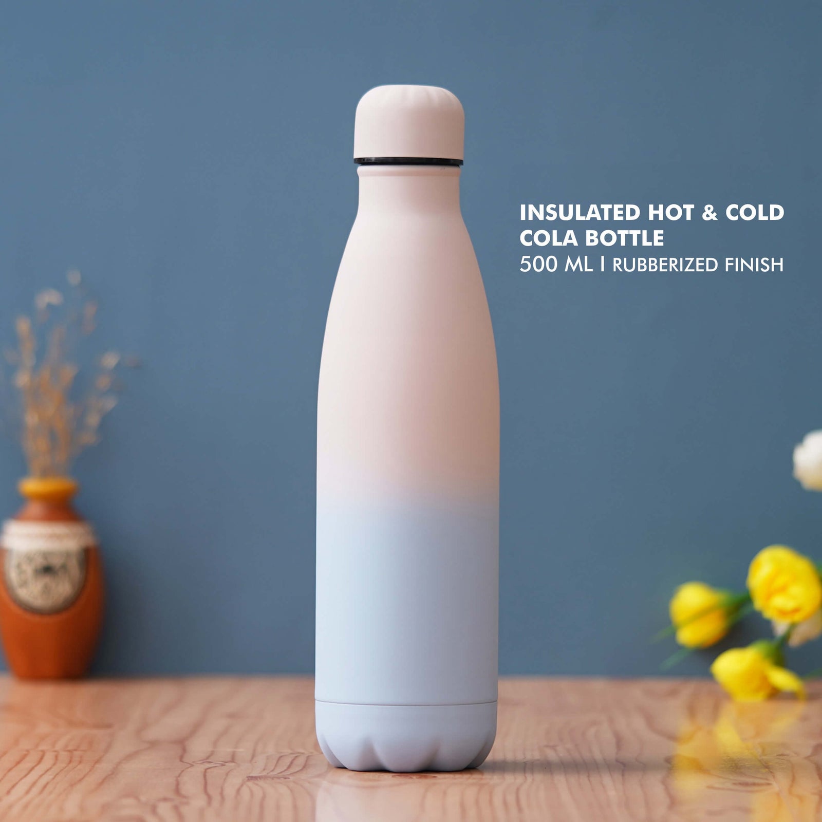 Pink Blue Stainless Steel Bottle - Perfect for Travel