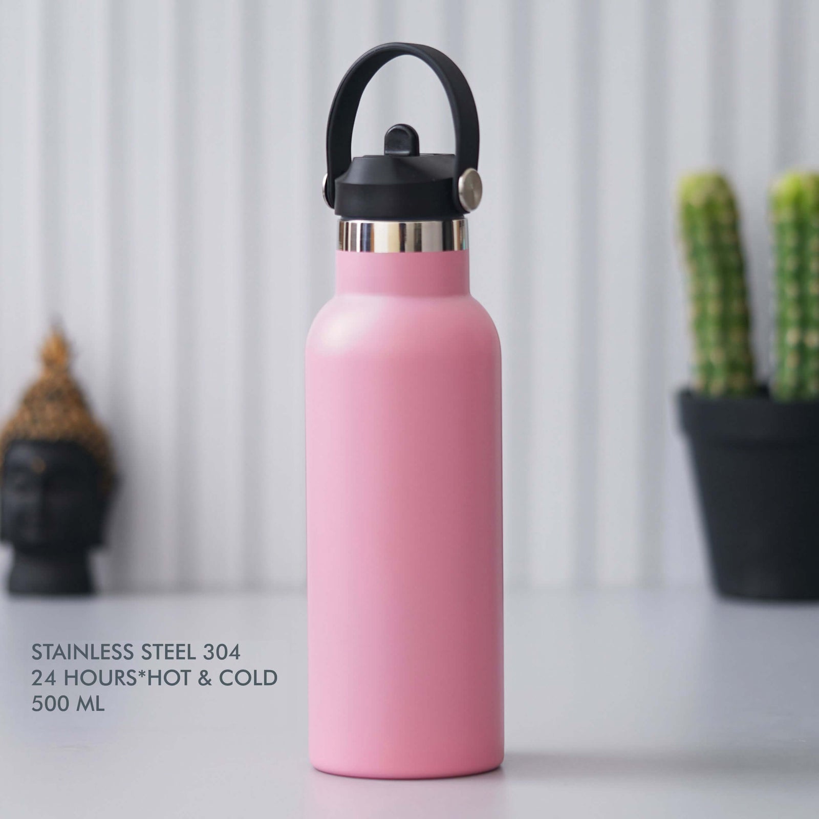 Pink Stainless Steel Bottle - Perfect for Style