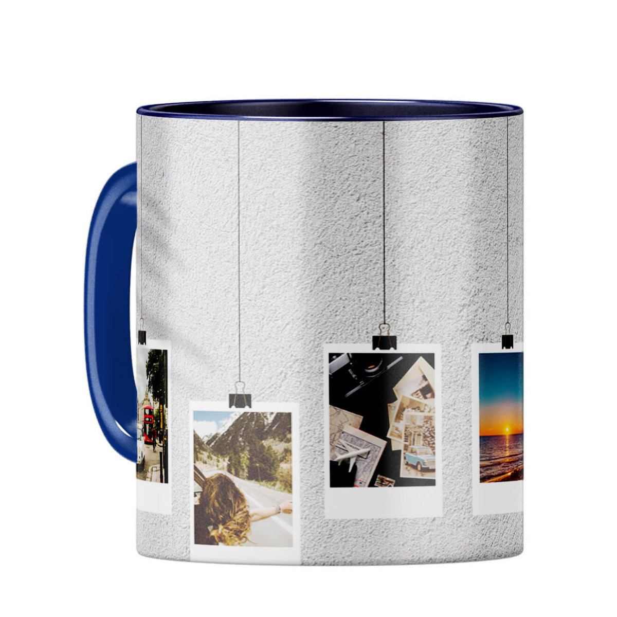 Pinning Memories Coffee Mug Dark Blue