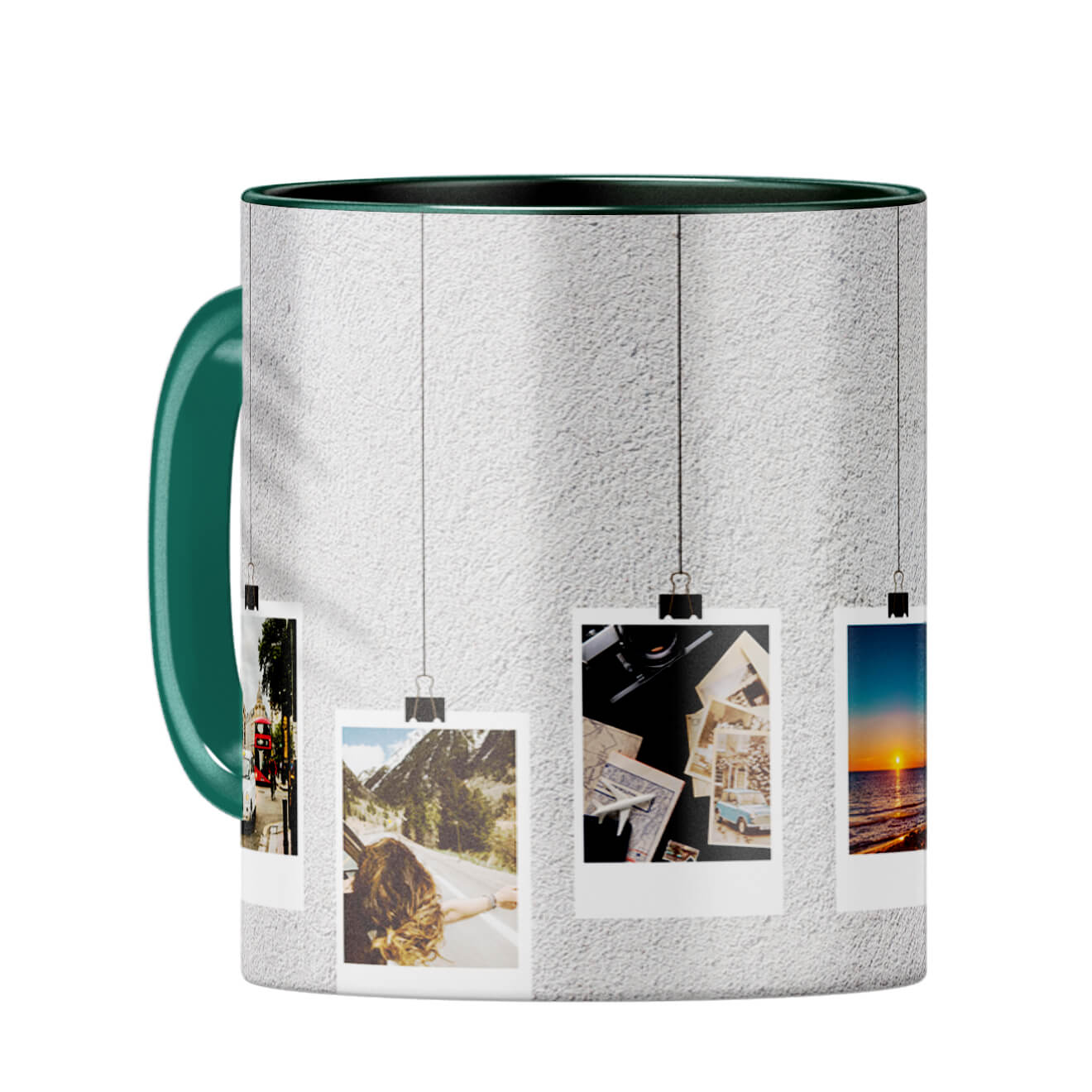 Pinning Memories Coffee Mug Dark Green